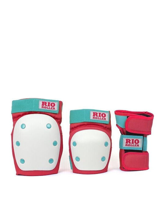 Rio Roller Kind Schutzausrüstung Set für Rollers Rot
