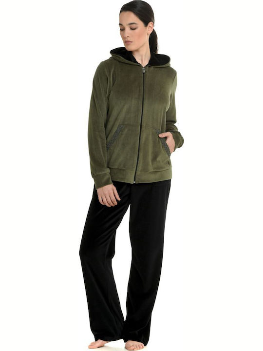 Primavera Winter Women's Pyjama Jacket Khaki