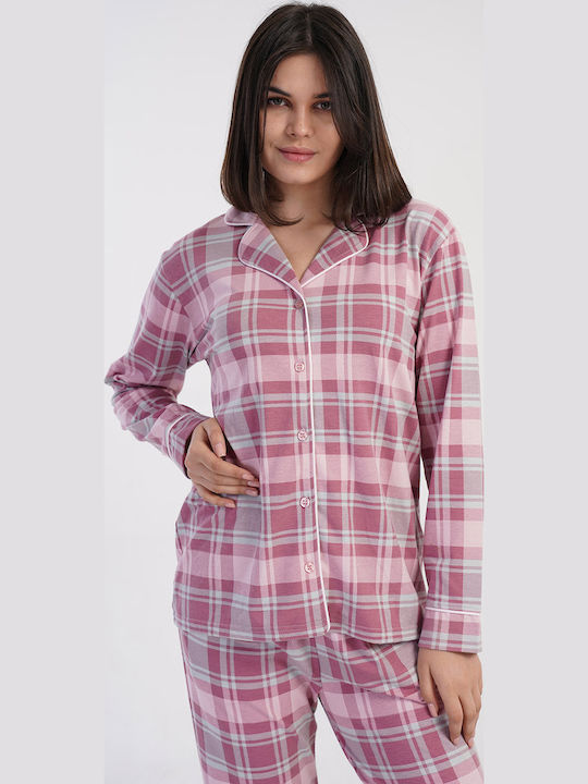 Vienetta Secret Winter Women's Pyjama Set Pink