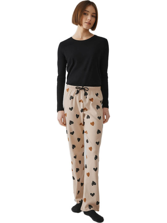 Minerva Winter Women's Pyjama Top Black