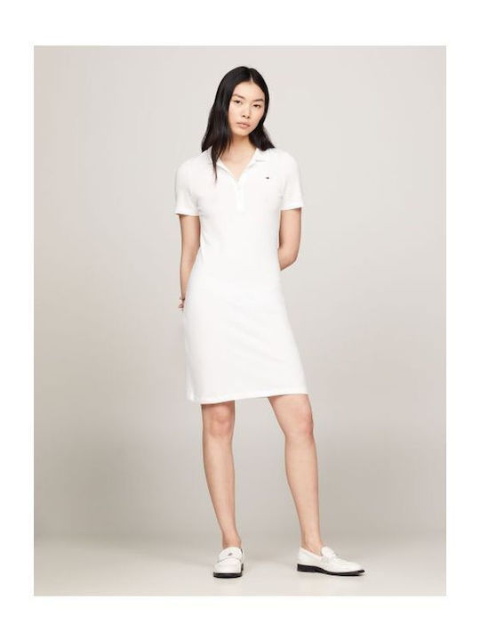 1985 Summer Mini Shirt Dress Beige WW0WW37853 YBL