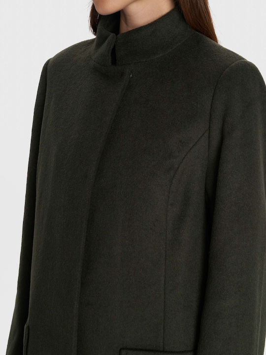Women's Half Coat Green