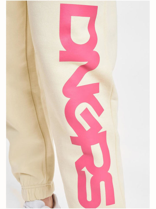 Sweatpants Beige/pink