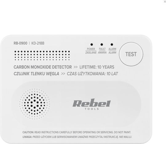 Detector De Monoxid De Carbon Alarm 3xaa Baterii Kd-218b Rebel