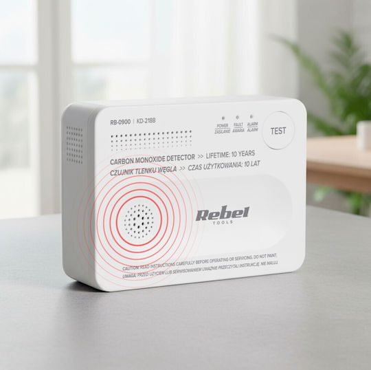 Detector De Monoxid De Carbon Alarm 3xaa Baterii Kd-218b Rebel