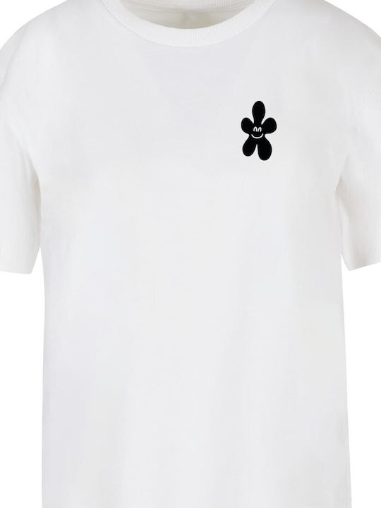 Good Karma Happy Flower T-Shirt Weiß