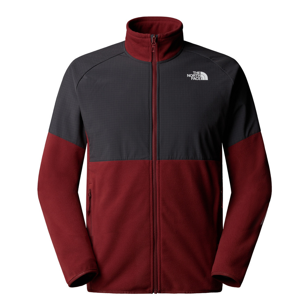 The North Face M Glacier Cardigan Fleece pentru Bărbați Bordeaux
