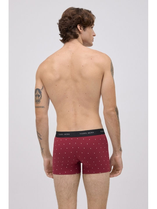 Herren Boxershorts Rot mit Mustern 2Packung