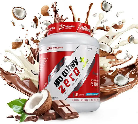Immortal Nutrition Iso Whey Zero + Creatine Proteină Din Zer cu Creatină Fără Gluten & Lactoză cu Aromă Choco & Coconut 1kg