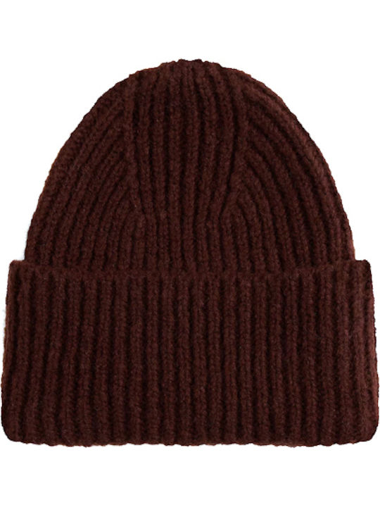 Heritage Beanie Γυναικείος Σκούφος Πλεκτός σε Καφέ χρώμα