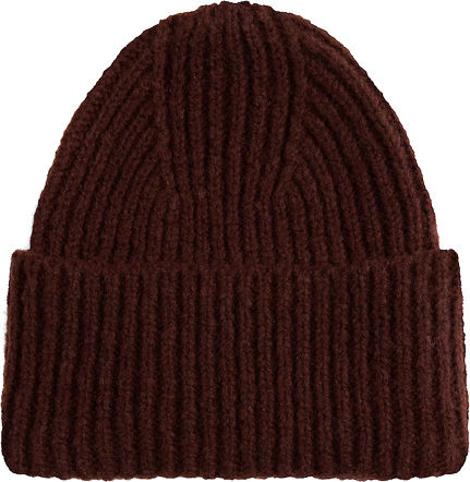Heritage Beanie Beanie Knitted in Brown color
