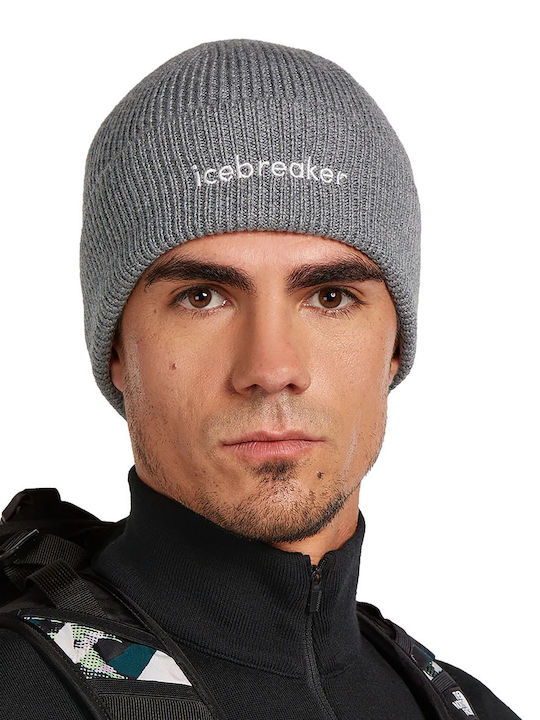 Beanie Unisex Beanie Gestrickt in Gray Farbe
