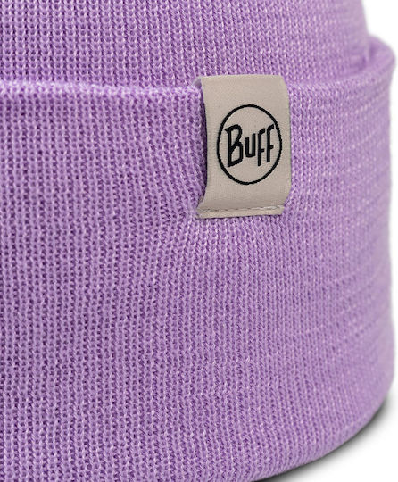 Lilon Grape Ice Beanie Unisex Fleece Σκούφος Πλεκτός σε Λιλά χρώμα