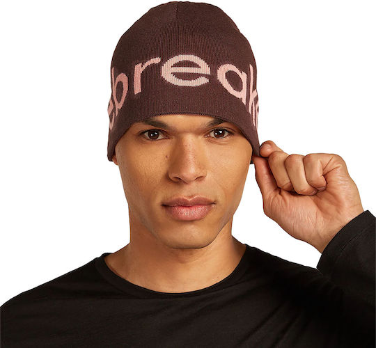 Beanie Unisex Beanie Knitted in Burgundy color
