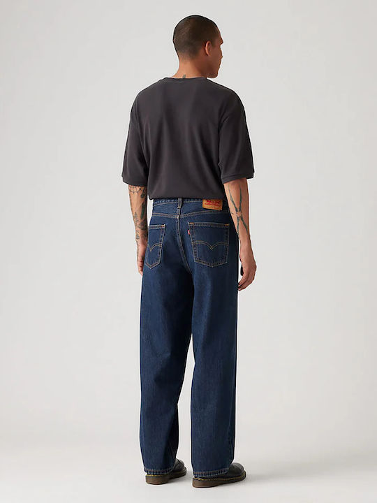 578 Ανδρικό Παντελόνι Τζιν με Loose Baggy Εφαρμογή Dark Indigo