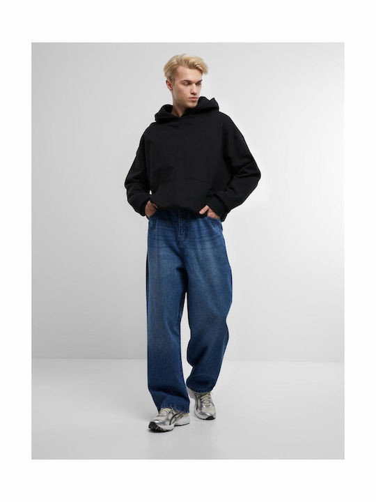 Heavy Ounce Men's Tapered Jeans Pants Middeep Blue