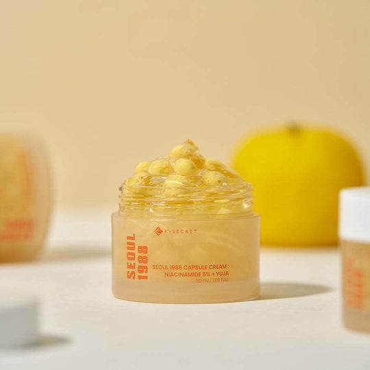 K-Secret Seoul 1988 Capsule Cream Face with Niacinamide 5% + Yuja 50ml
