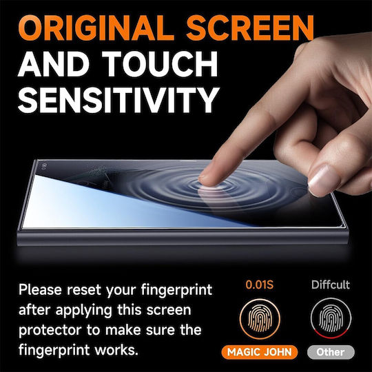 Privacy Full Face Tempered Glass Μαύρο (Galaxy S22 5G)