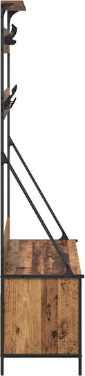 Mobilier de Intrare cu Cuier Old Wood 100x41x184cm