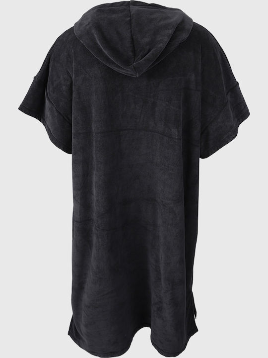 Watts Strandponcho Schwarz