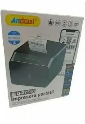Andowl Θερμικός Εκτυπωτής Αποδείξεων Φορητός Bluetooth