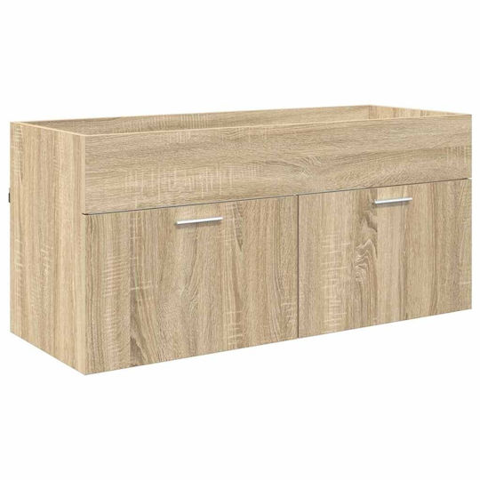 vidaXL Waschtisch ohne Waschbecken L38.5xB38.5xH46cm Sonoma Oak