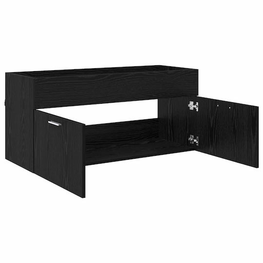 vidaXL Шкаф без Мивка Д38.5xШ38.5xВ46см Black Beech