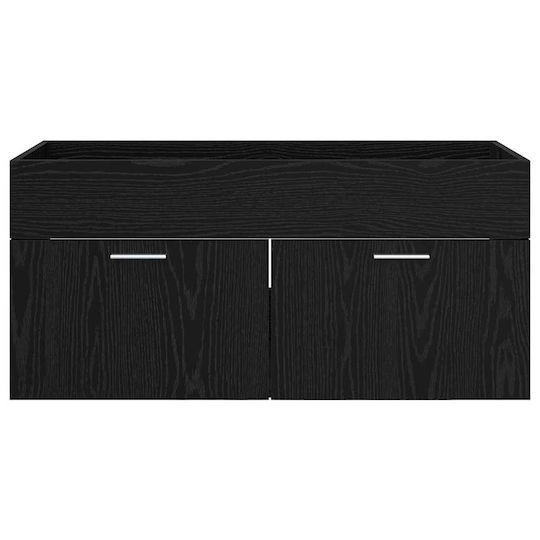 vidaXL Шкаф без Мивка Д38.5xШ38.5xВ46см Black Beech