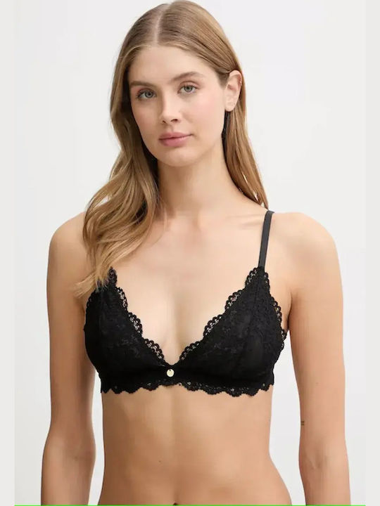 Guess Dantelat Set de Lenjerie Bralette cu Șir de caractere Jblk Guess Dantelat Set de Lenjerie Bralette cu Șir de caractere Jblk