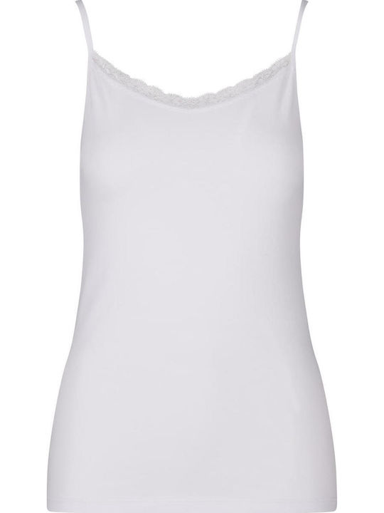 Women's T-Shirt with Spaghetti Strap Black, White 2Pack