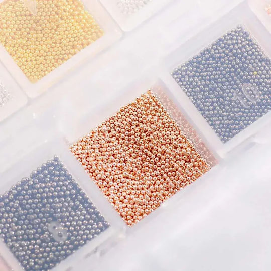Global Nail Micro Хайвер Декоративни Перли за Нокти 4 Цвята