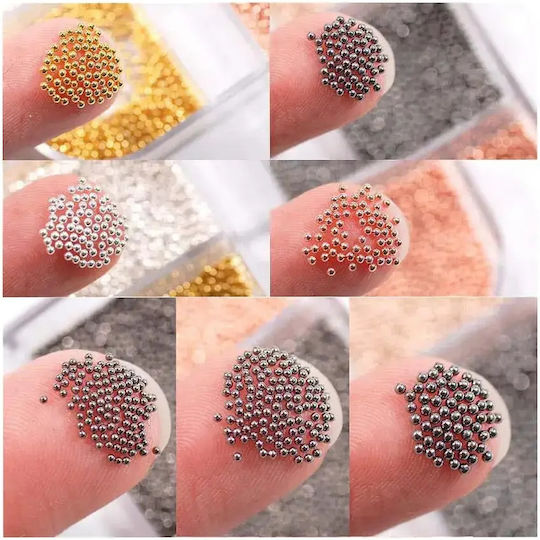 Global Nail Micro Хайвер Декоративни Перли за Нокти 4 Цвята