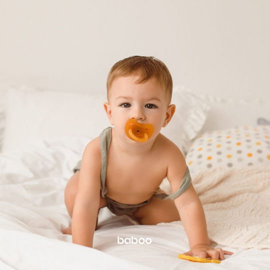 Baboo Schnuller Gummi Beige für 0+ Monate