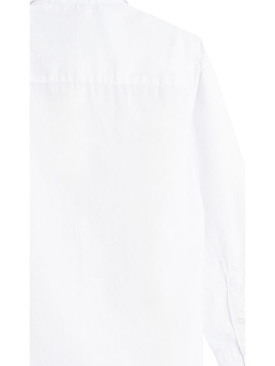 Kids Shirt Long Sleeve White