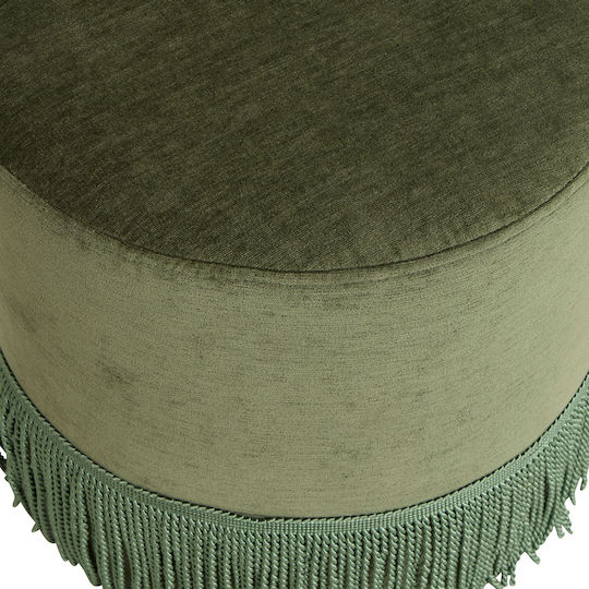 Stool For Living Room Upholstered with Fabric A-s Alanya Green 38x38x38cm