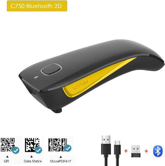Netum Socket Scanner Wireless with 2D and QR Barcode Reading Capability