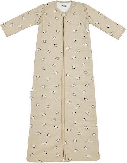 Meyco Winter Sleeping Bag 2.5 Tog Soft Sand with Detachable Sleeves
