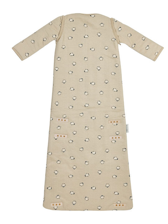 Meyco Winter Sleeping Bag 2.5 Tog Soft Sand with Detachable Sleeves