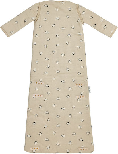 Meyco Winter Sleeping Bag 2.5 Tog Soft Sand with Detachable Sleeves