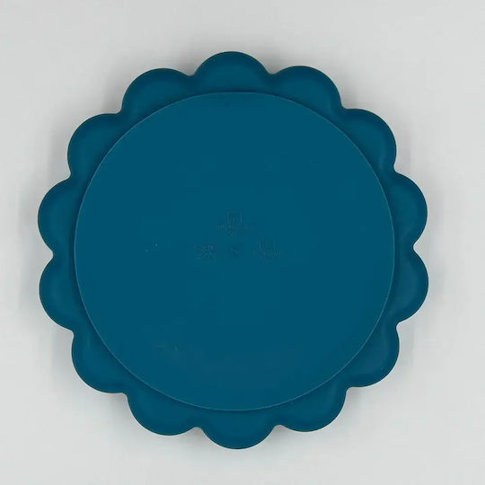 Pandaboo Baby Food Plate made of Silicone Blue