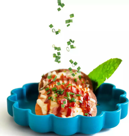 Pandaboo Baby Food Plate made of Silicone Blue