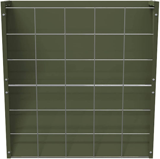 vidaXL Alimentator Metalic Pentru Ovine Cu Capacitate 5kg 61x33x66cm