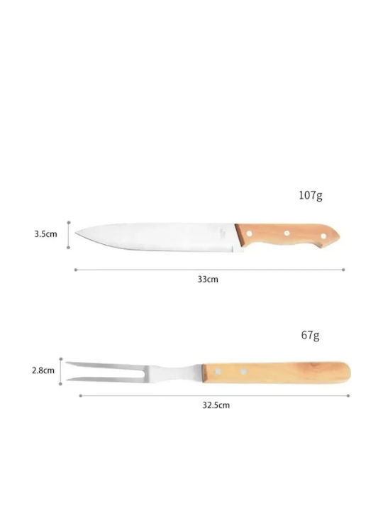 Grillwerkzeug-Set Edelstahlstahl 4-Teilig Jgx-13