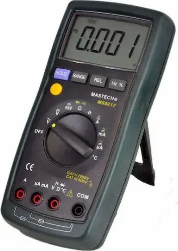 Mastech Дигитален мултиметър с измерване на AC / DC / Съпротивление / Капацитет / Температура ΜS8217