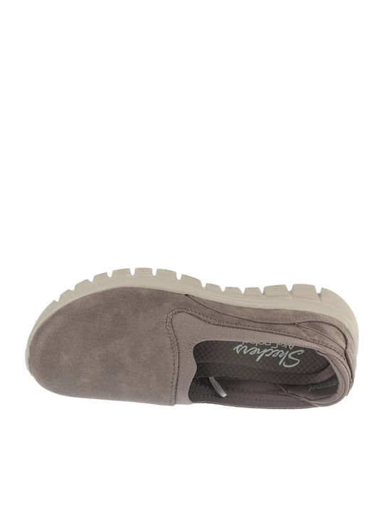 Graceful Leaning In Damen Slip-Ons Leder Beigen
