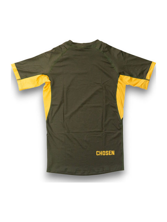 Chosen Ανδρική Κοντομάνικη Μπλούζα CHRS156 για Jiu-Jitsu Πράσινη