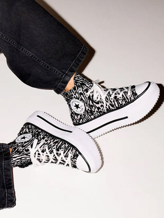 Chuck Taylor All Star Women's Flatform Boots Black / Frozen Thistle / White
