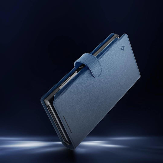Spigen Портмоне Изкуствена кожа Тъмносин (Galaxy S24+)