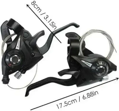 Set of Bicycle Gear and Brake Levers - Shifters 3x7 Speeds Sds-13832