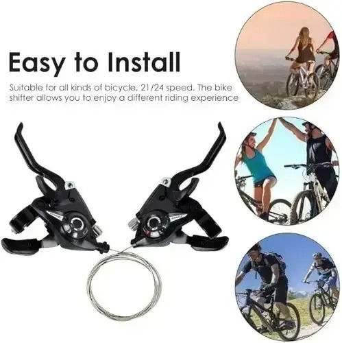Set of Bicycle Gear and Brake Levers - Shifters 3x7 Speeds Sds-13832